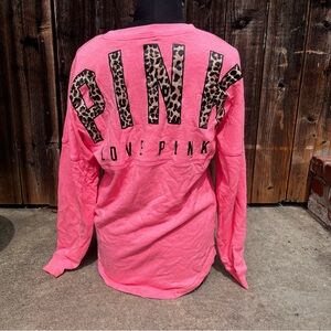 VS PINK Leopard Crewneck